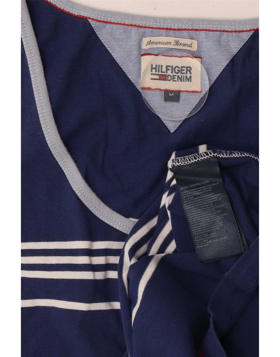 Tommy Hilfiger Débardeur Homme Bleu Marine Moyen Rayé Coton