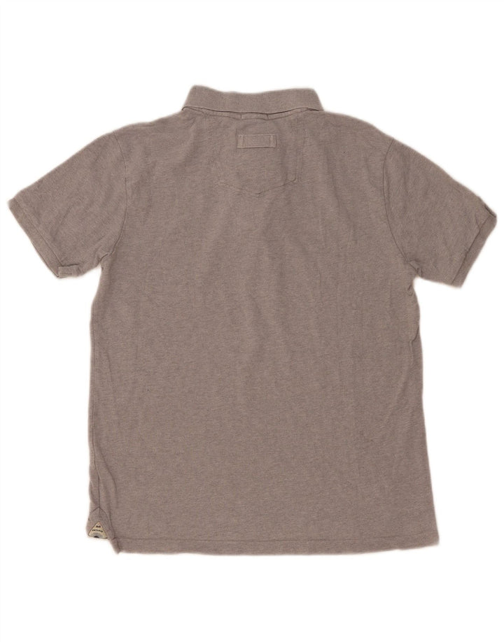 FAT FACE Polo Homme Gris Moyen Coton