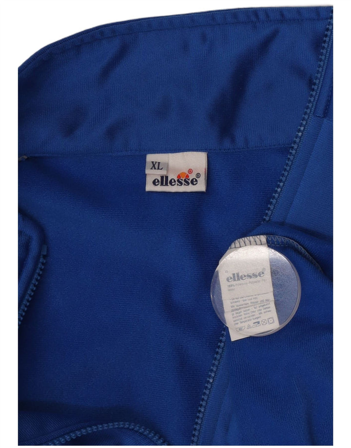 Ellesse Veste de survêtement pour homme XL Bleu Colorblock Polyester