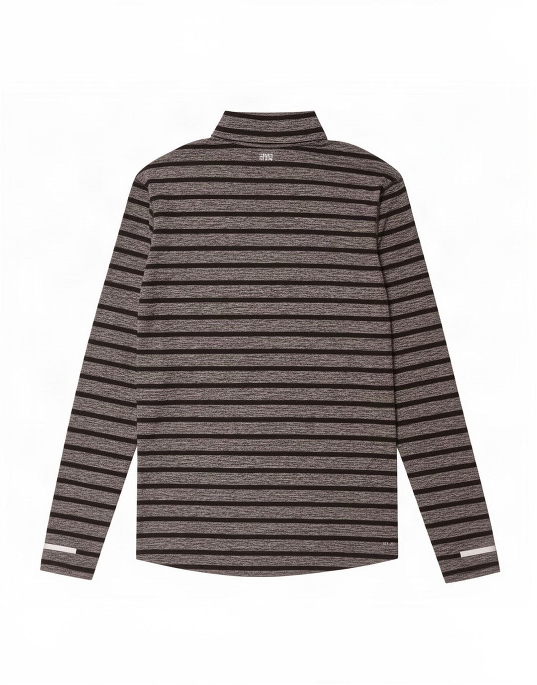 Nike Dri Fit Zip Neck Pull Survêtement Haut Large Gris Rayé