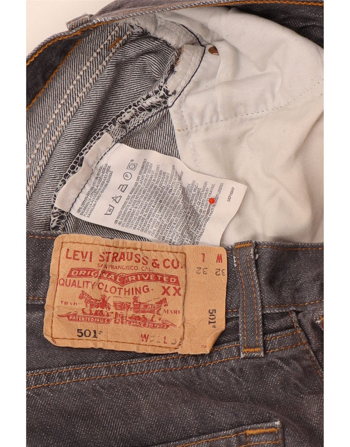 Levi's Jean Droit 501 Homme W32 L32 Gris Coton