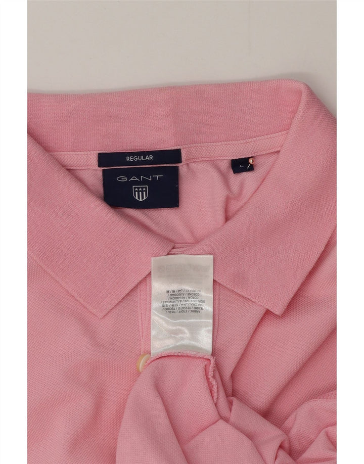 GANT Polo Regular Fit Homme Grand Rose Coton