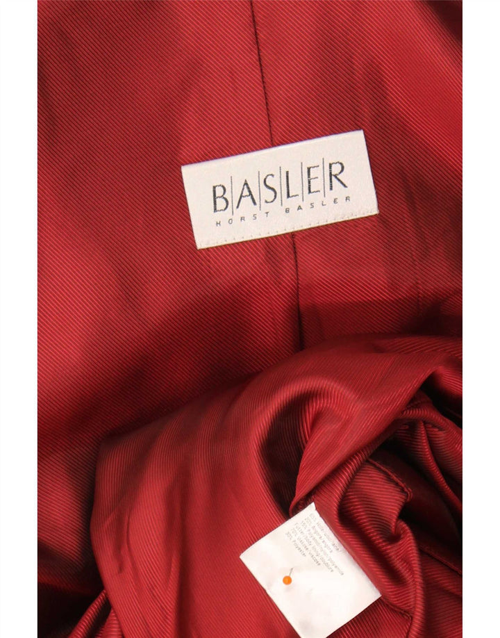 Basler Manteau Femme UK 12 Laine Rouge Moyen
