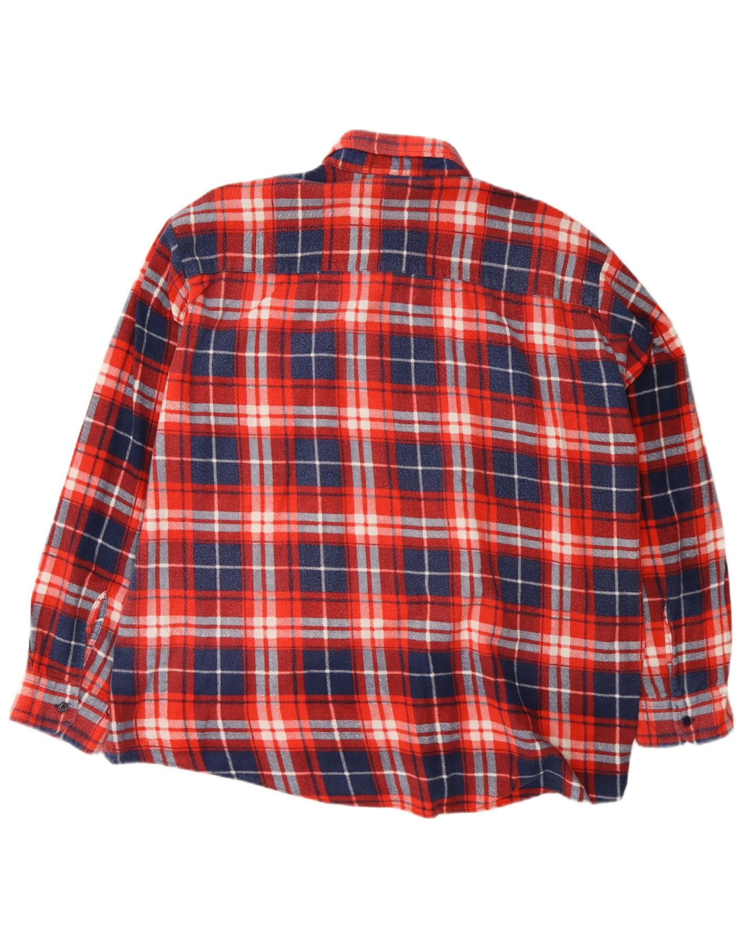 vintage Chemise en flanelle pour hommes XL Coton à carreaux rouges