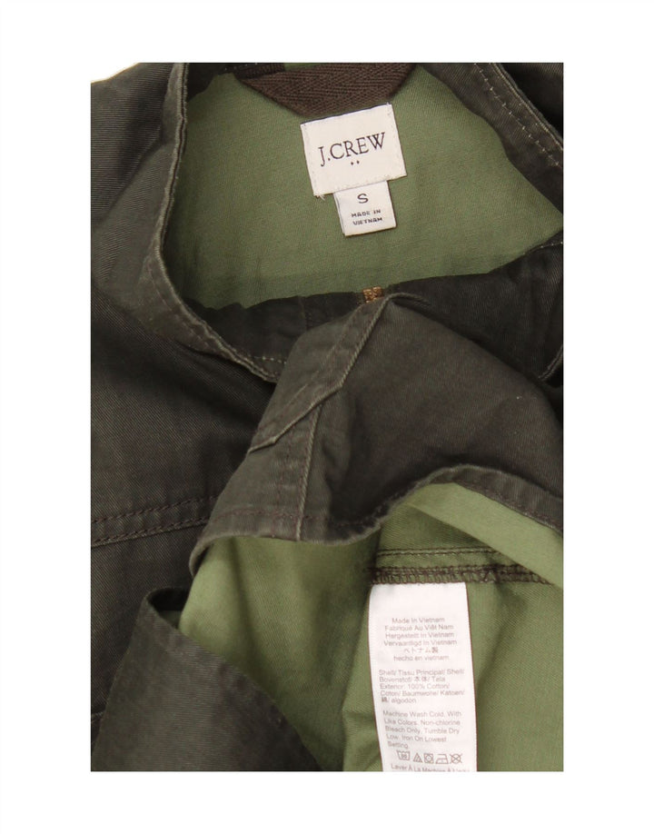 J. CREW Womens Utility Jacket UK 10 Small Khaki Cotton Vintage J. Crew and Second-Hand J. Crew from Messina Hembry 