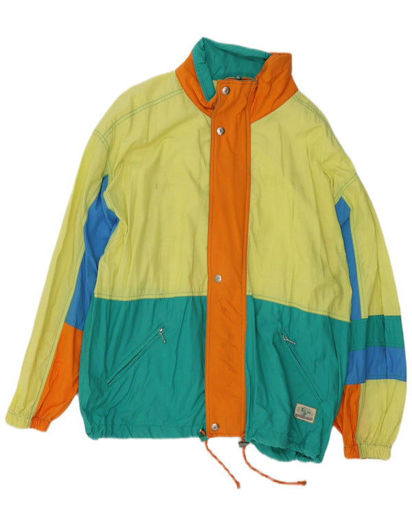vintage Mens Utility Jacket UK 40 Grand Colorblock multicolore