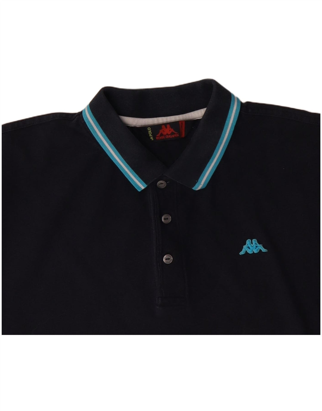 KAPPA Polo Homme 2XL Bleu Marine Coton