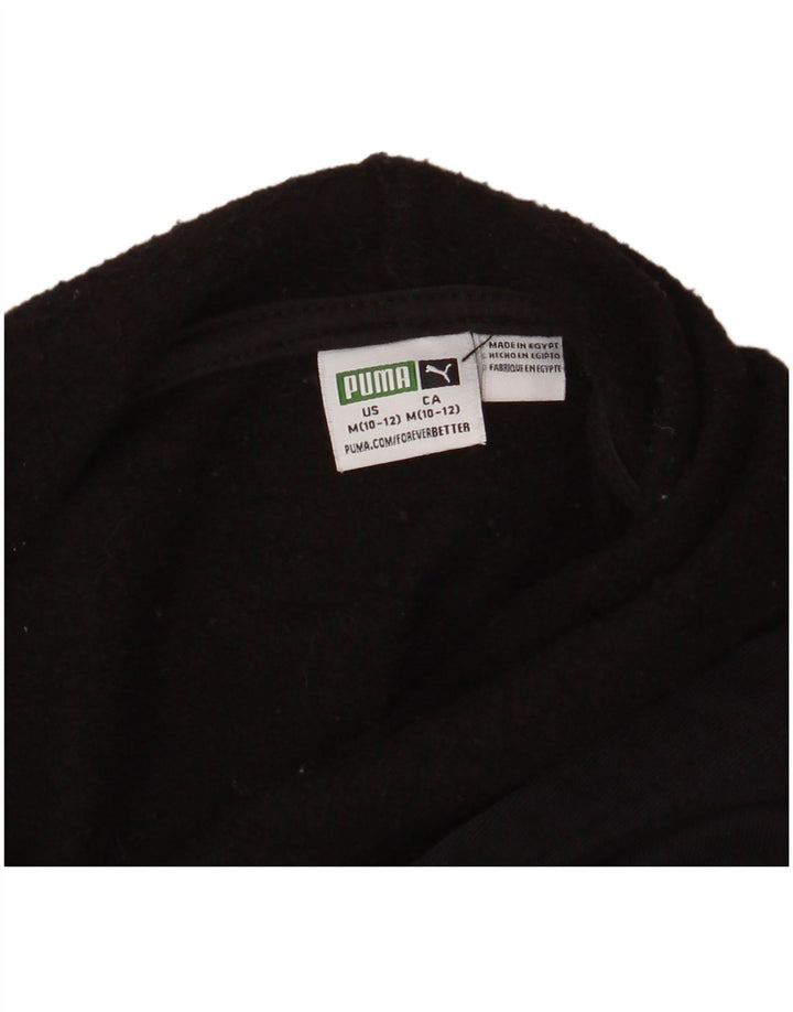 PUMA Sweat à capuche graphique pour garçon 10-11 ans Noir moyen à pois