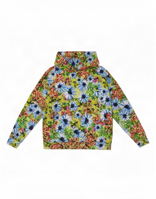 Desigual Pull à capuche surdimensionné pour femme UK 44 Medium Multicolore Floral