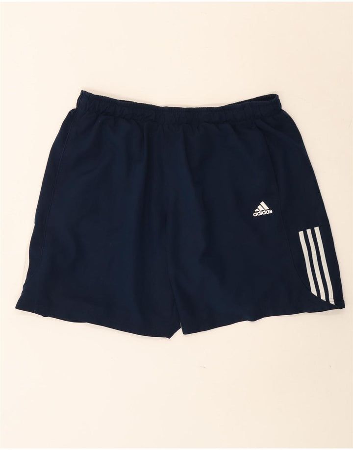 Adidas Short de sport Climalite pour homme 2XL Bleu marine Polyester