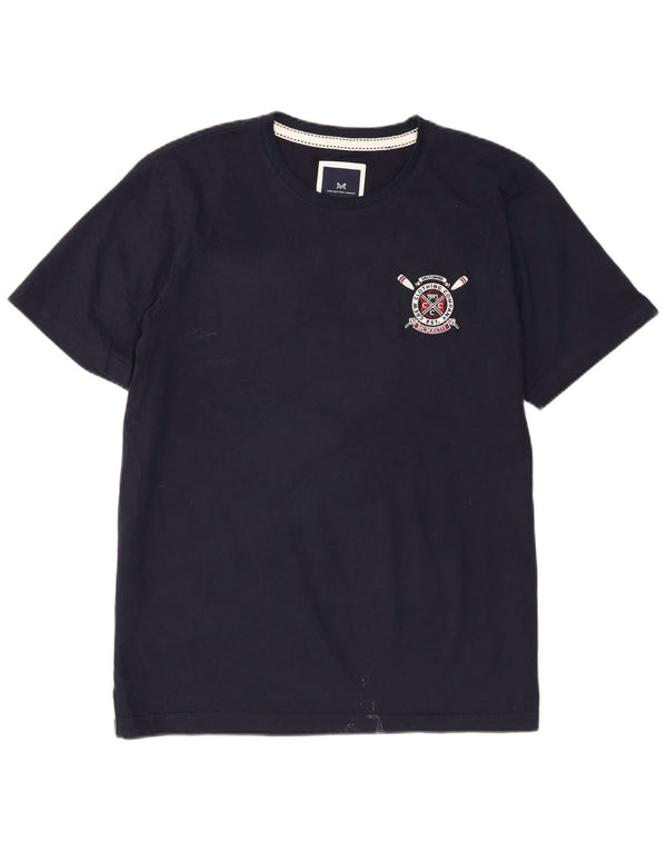 Crew Clothing T-Shirt Homme Top XL Bleu Marine Coton