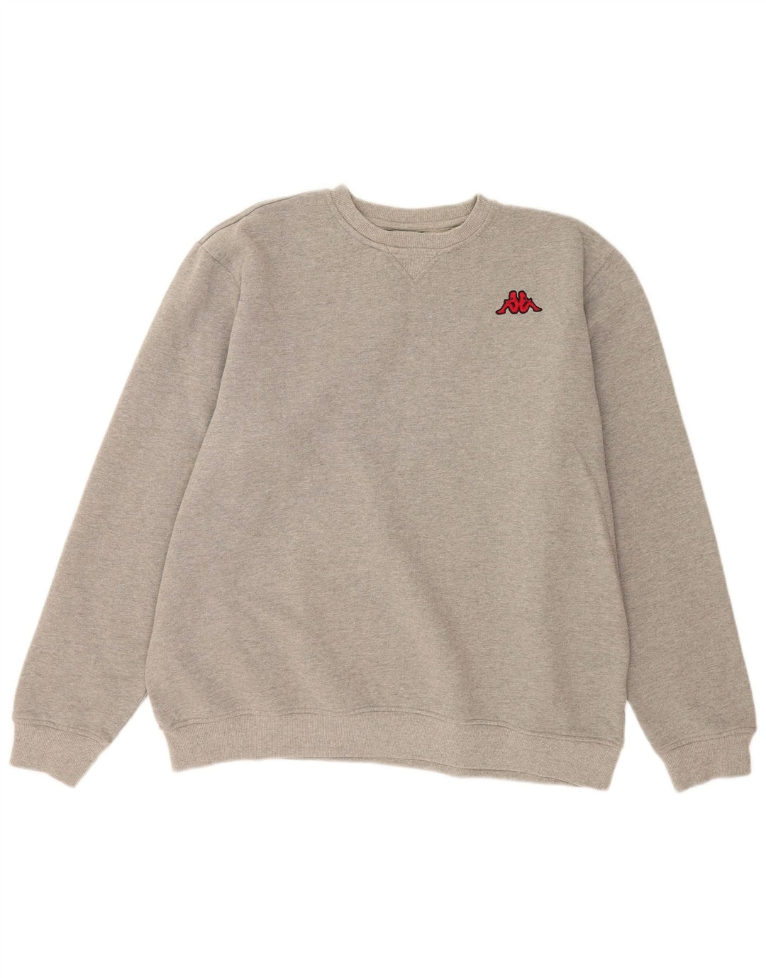 Kappa Sweat-shirt pour homme 2XL Gris Coton