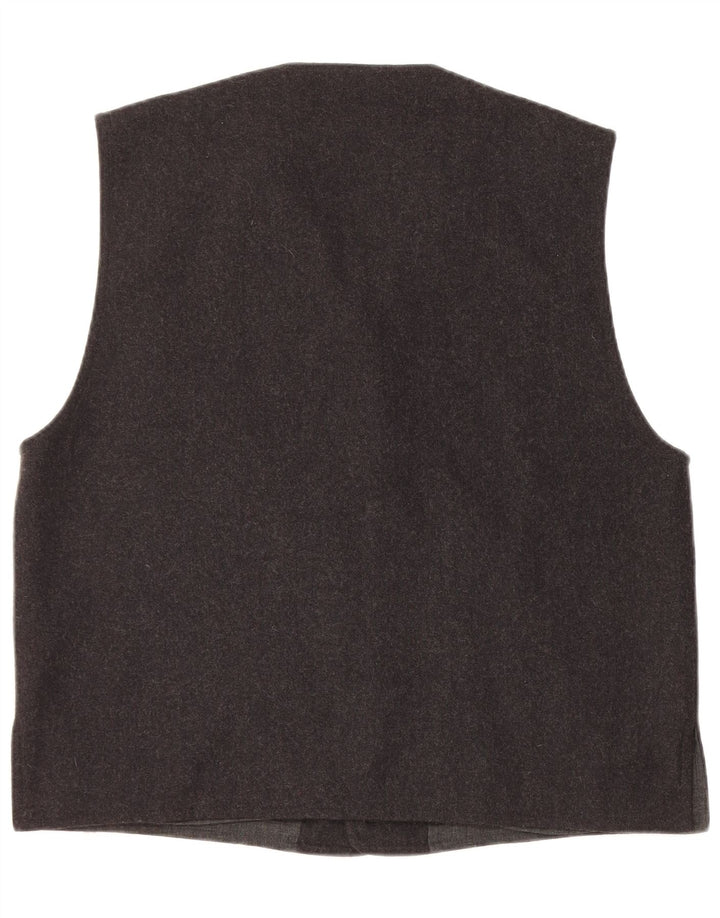 Gilet Homme Seventy Large Laine Vierge Grise