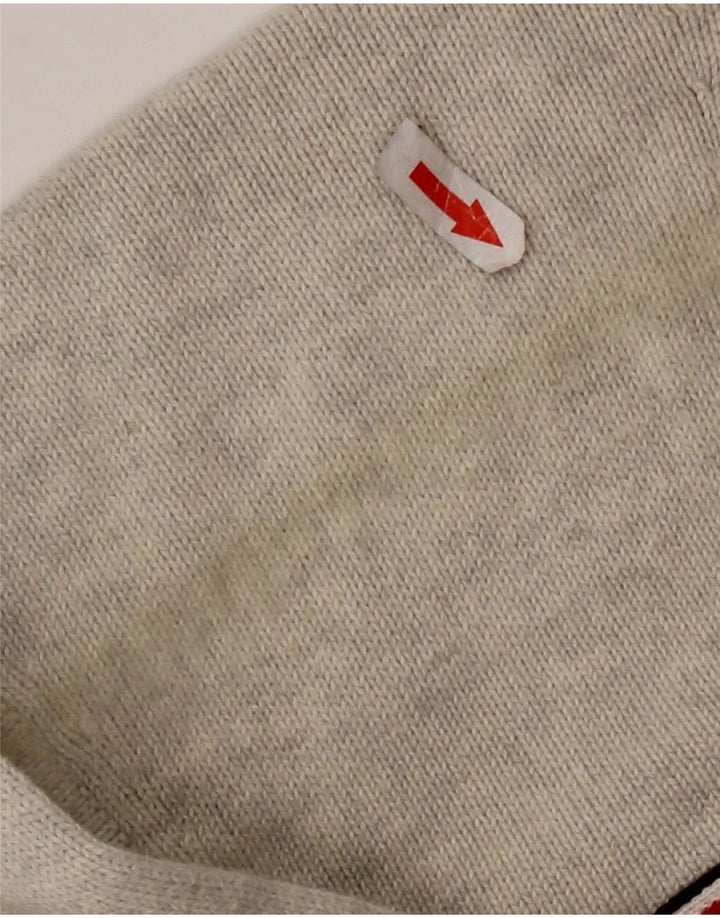 TOMMY HILFIGER Cardigan Pull Homme Petit Gris Coton