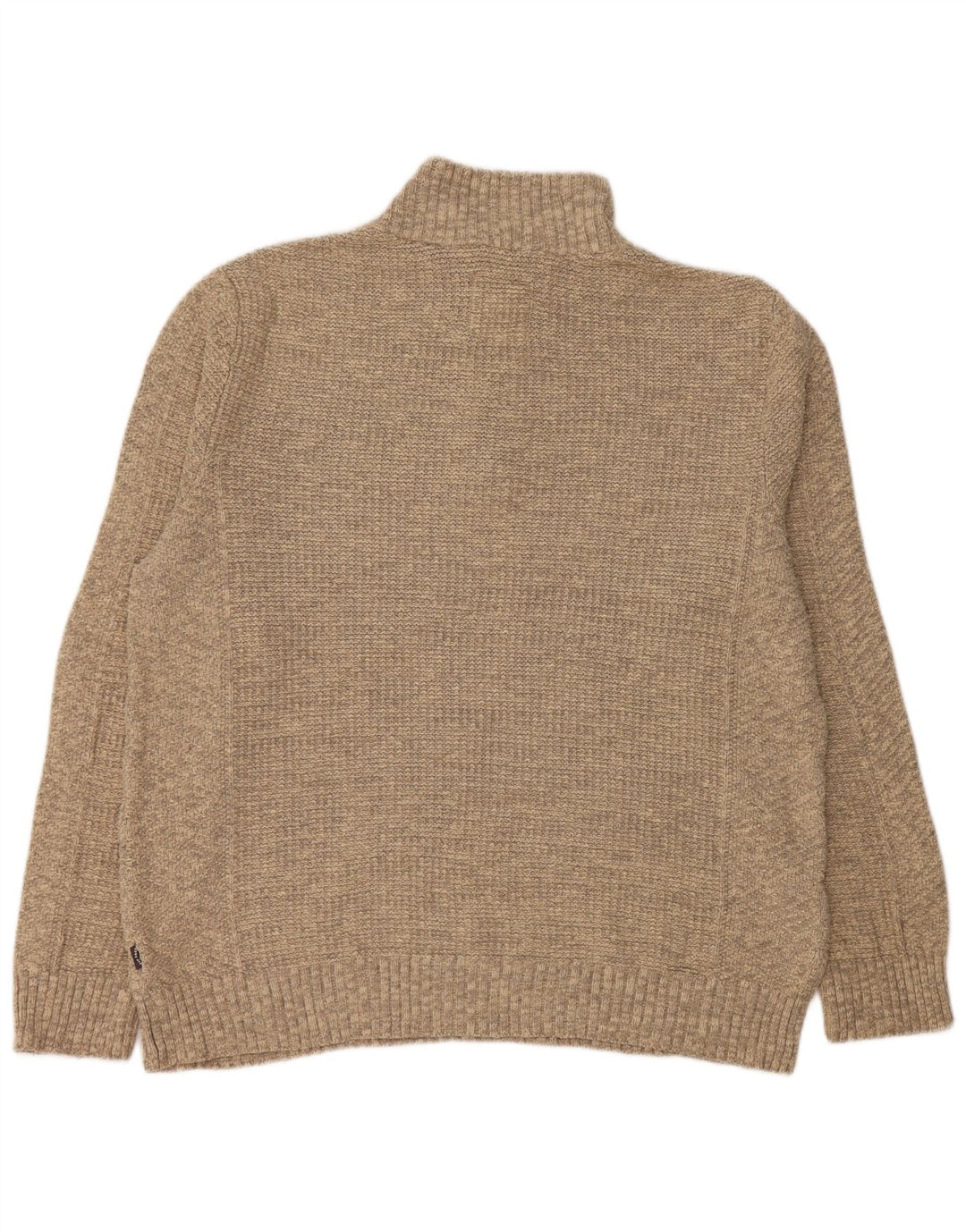 FAT FACE Pull col zippé homme XL gris coton