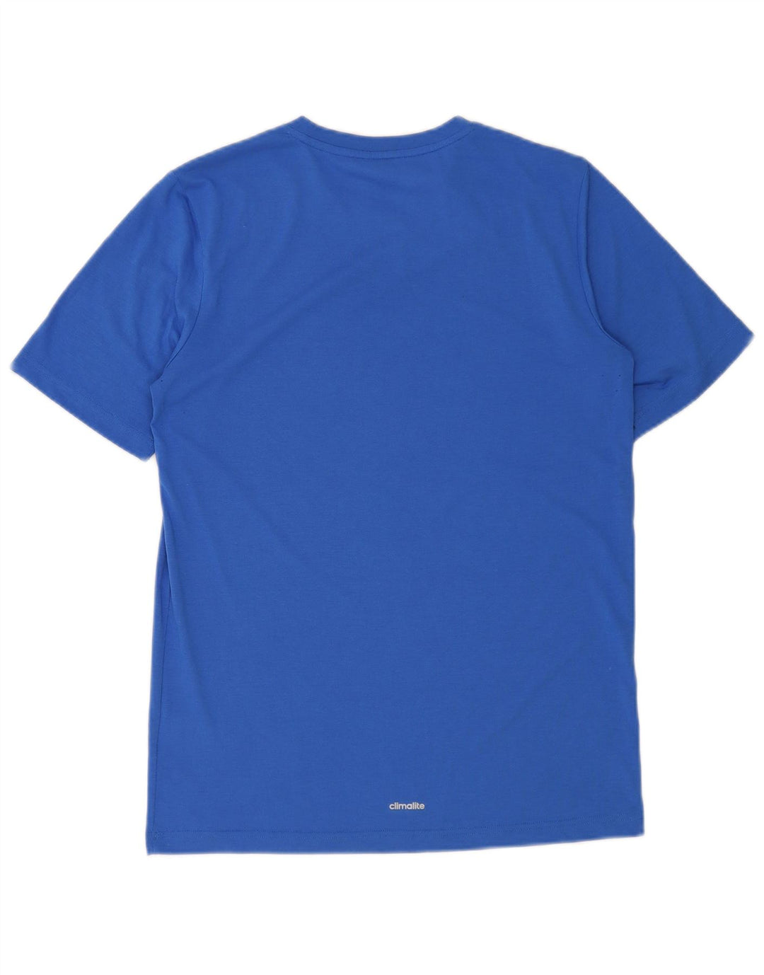 ADIDAS Garçon Climalite T-Shirt Top 15-16 ans Bleu Polyester