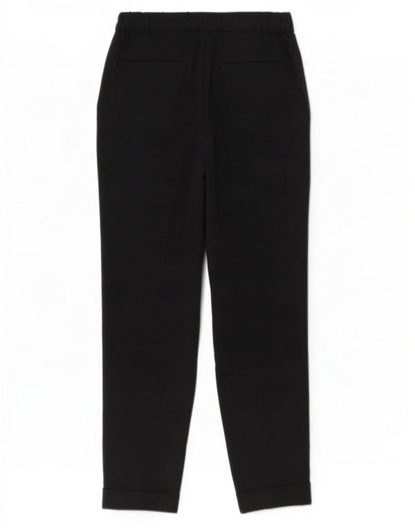 Marks & Spencer Pantalon droit décontracté pour femme UK 8 Small W28 L27 Noir