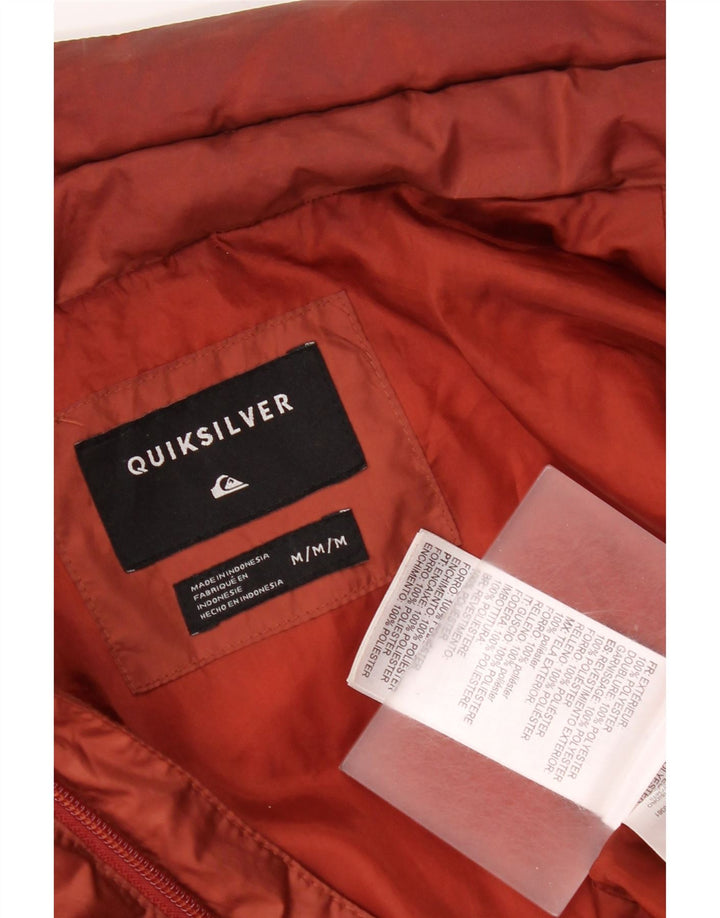 Quiksilver Veste matelassée pour homme UK 38 Marron moyen Polyester