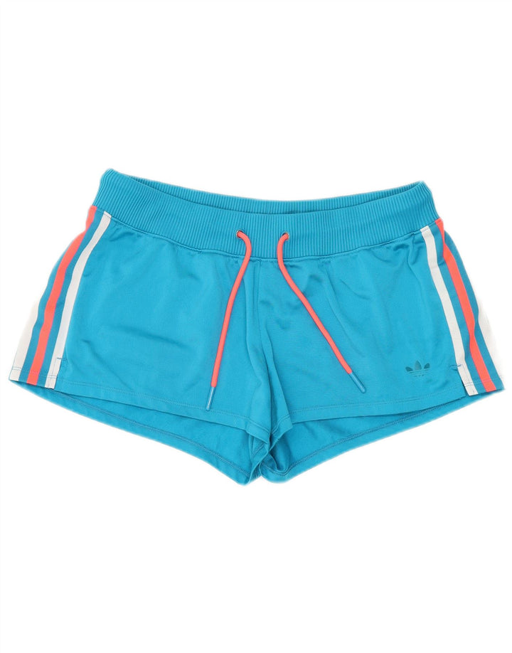 Adidas Short de sport pour femme UK 10 Petit Bleu Polyester