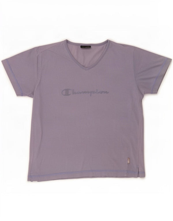 Champion T-shirt graphique pour femme UK 12 Violet moyen