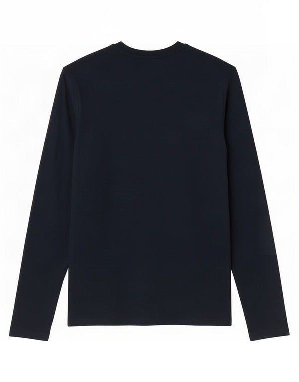 Marks & Spencer Haut coupe classique à manches longues pour homme en coton bleu marine