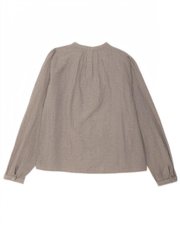 Zara Chemisier ample à manches longues pour femme UK 10 Petit gris floral