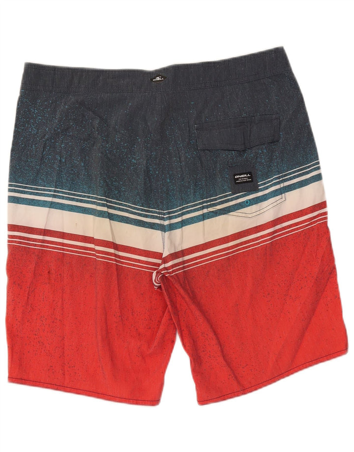 O'NEILL Short de Bain Homme Large Rouge Colorblock Polyester
