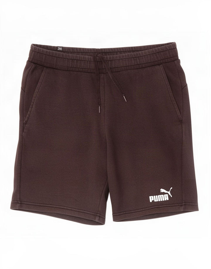 Puma Short de sport pour homme en coton noir Taille L