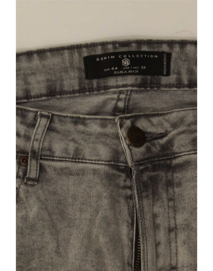 Zara Jean Slim Homme EU 44 Large W34 L30 Gris