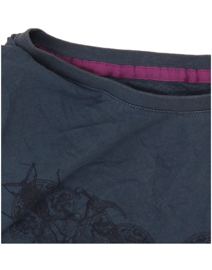 Ted Baker T-shirt graphique pour homme Taille 4 Large Bleu marine