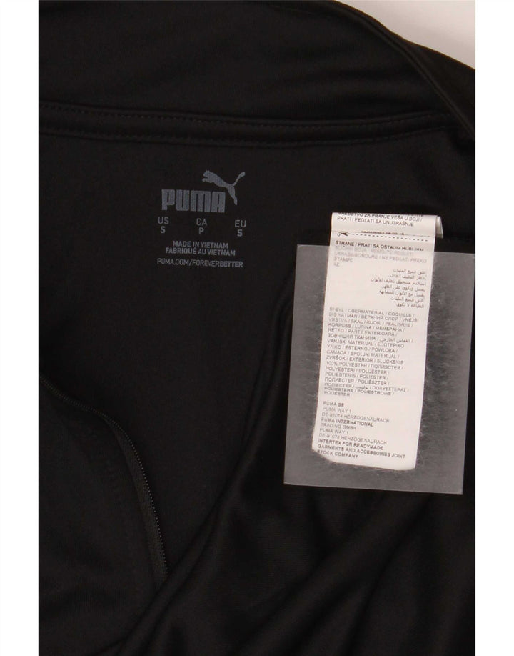 Puma Haut de Survêtement Lombardia Uno Graphic Zip Neck Pull Homme Noir Taille S