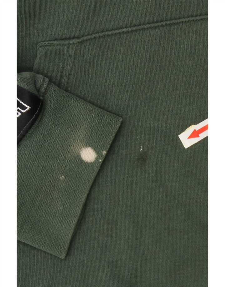 Nike Pull à capuche graphique en coton vert moyen pour homme