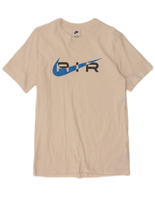 Nike T-shirt graphique pour homme en coton blanc moyen