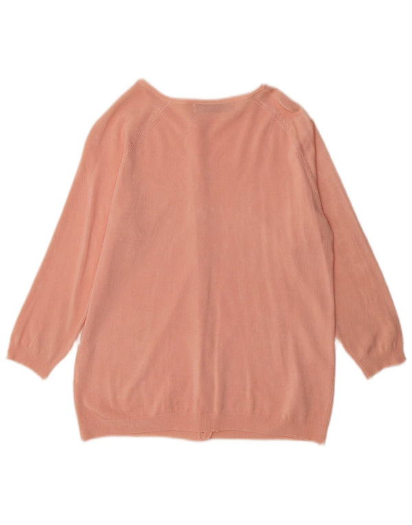 Zara Cardigan Femme Pull UK 16 Large Rose