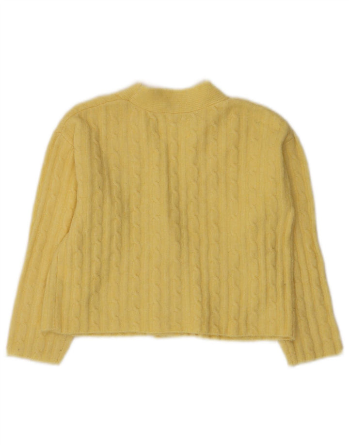 Zara Cardigan court pour fille 8-9 ans Jaune Polyester