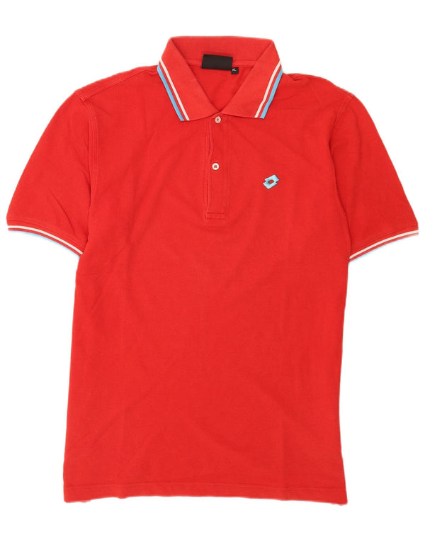 Lotto Polo Homme XL Rouge Coton