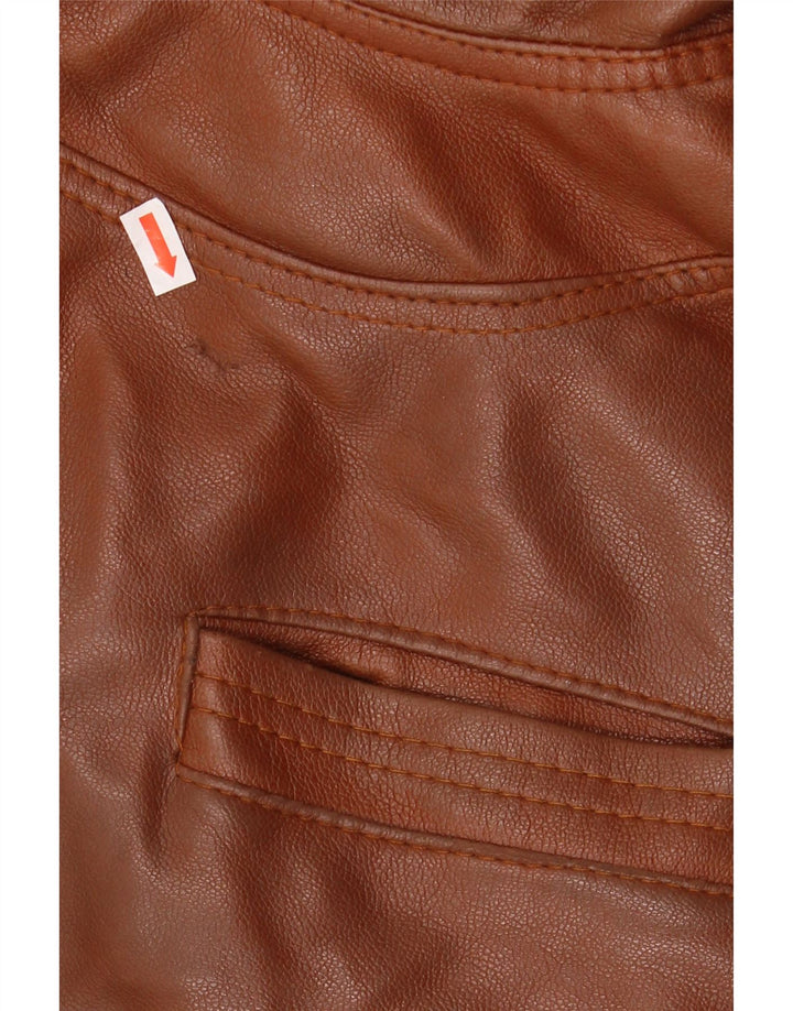 veste en cuir homme vintage UK 38 Brun moyen