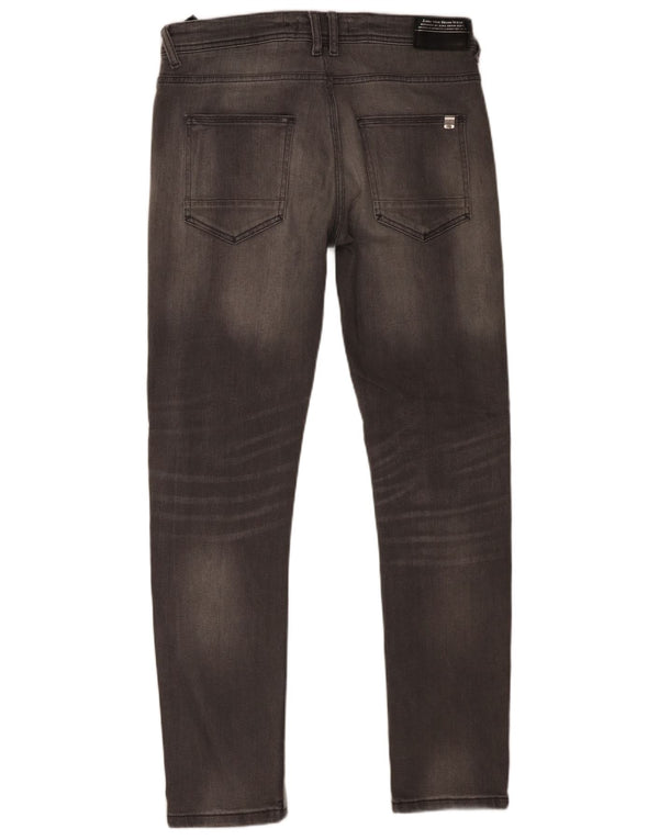 Zara Jean Slim Homme EU 42 Large W32 L30 Gris Coton