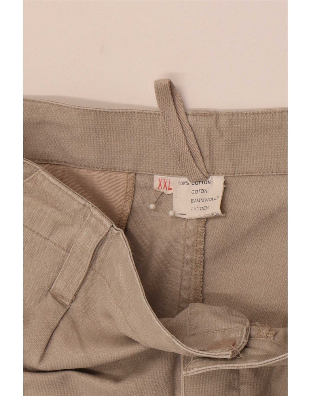 Short Cargo Vintage Homme 2XL W38 Coton Gris