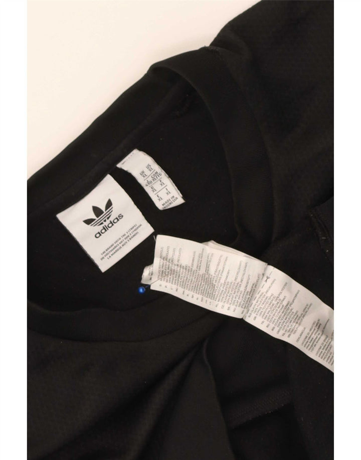 Adidas Sweat-shirt pour homme XL Noir Colorblock Polyester