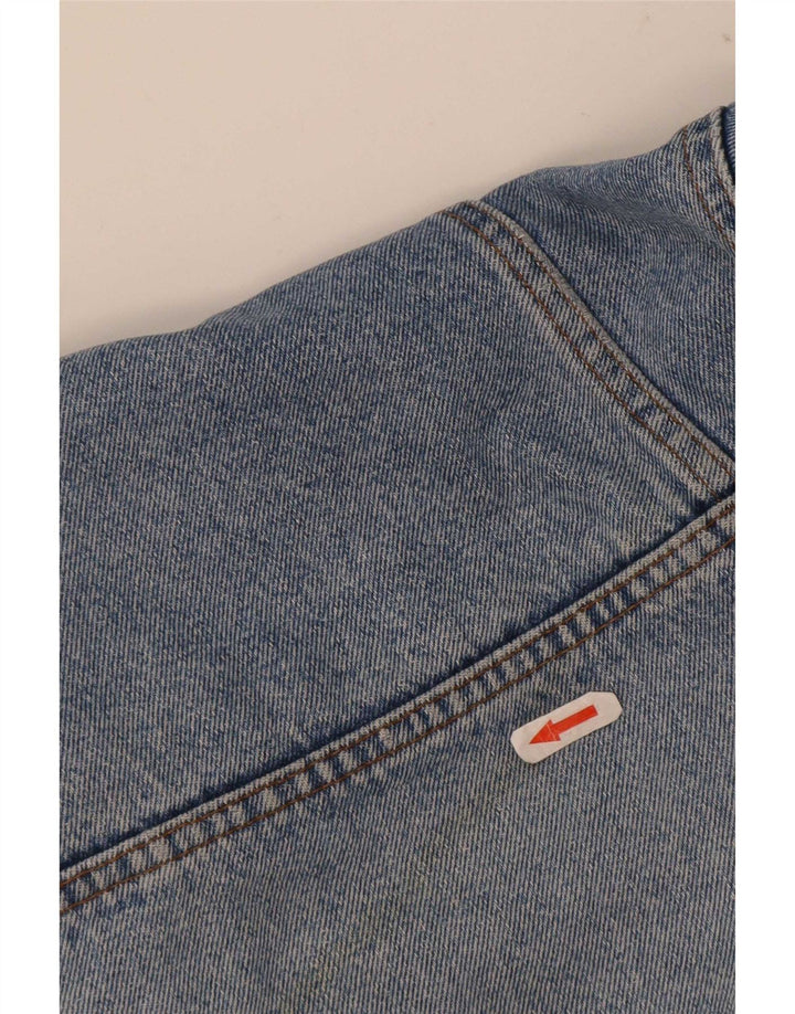Benetton Veste En Jean IT 46 Petit Bleu Coton Homme