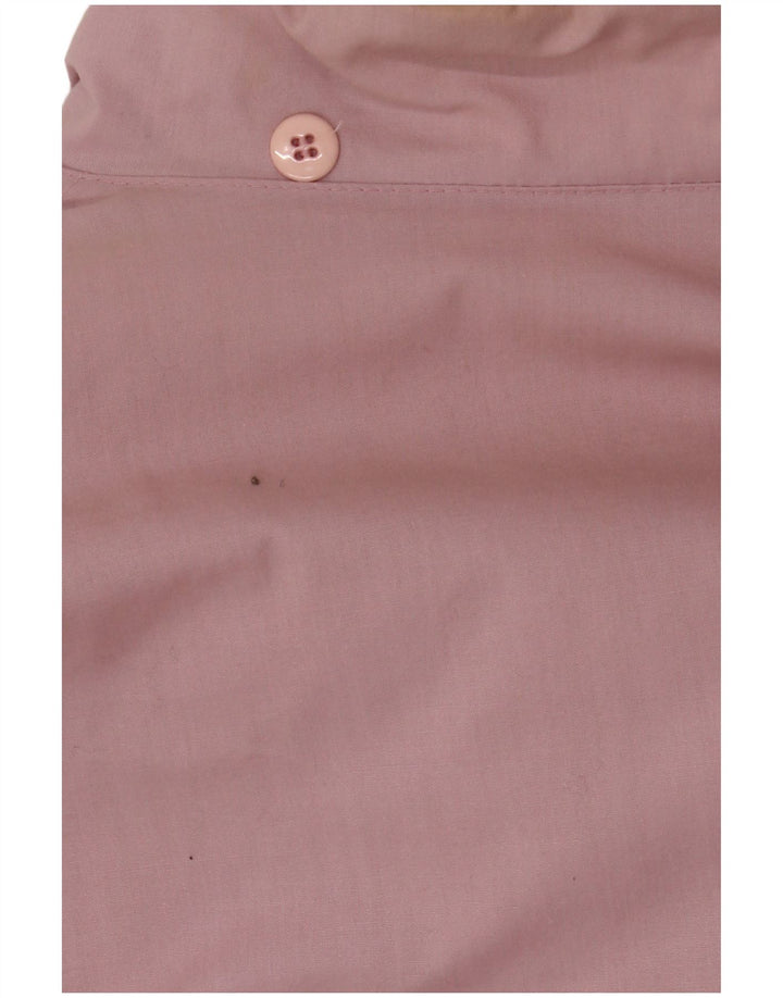 vintage Femme Coupe-vent surdimensionné Manteau IT 36/38 XS Rose Polyester