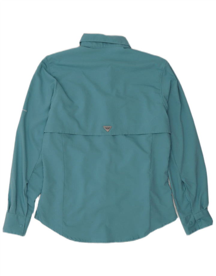 Columbia Chemise Femme UK 10 Petit Turquoise Polyester