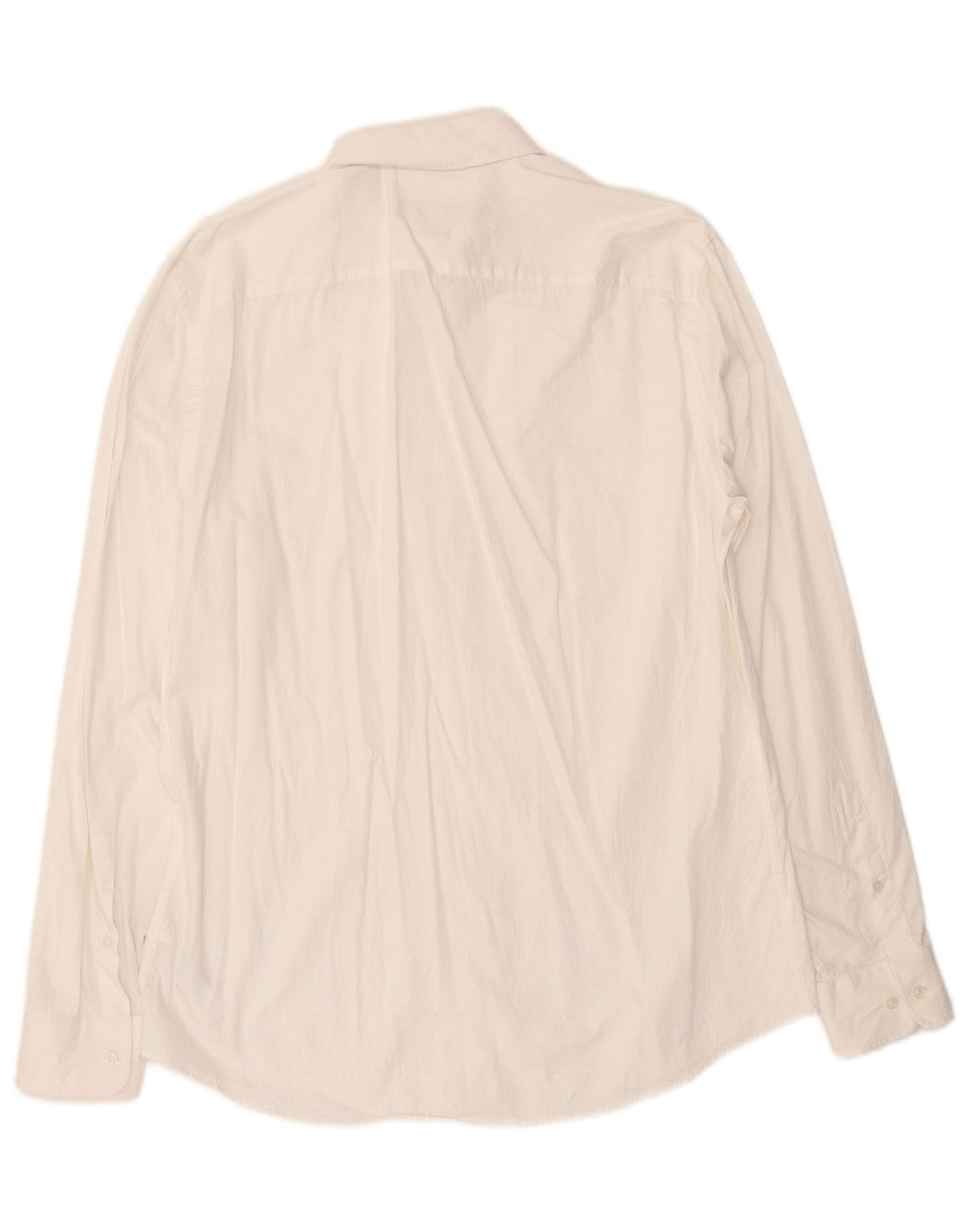 Trussardi Chemise Regular Fit Homme Taille 43 Large Blanc Coton