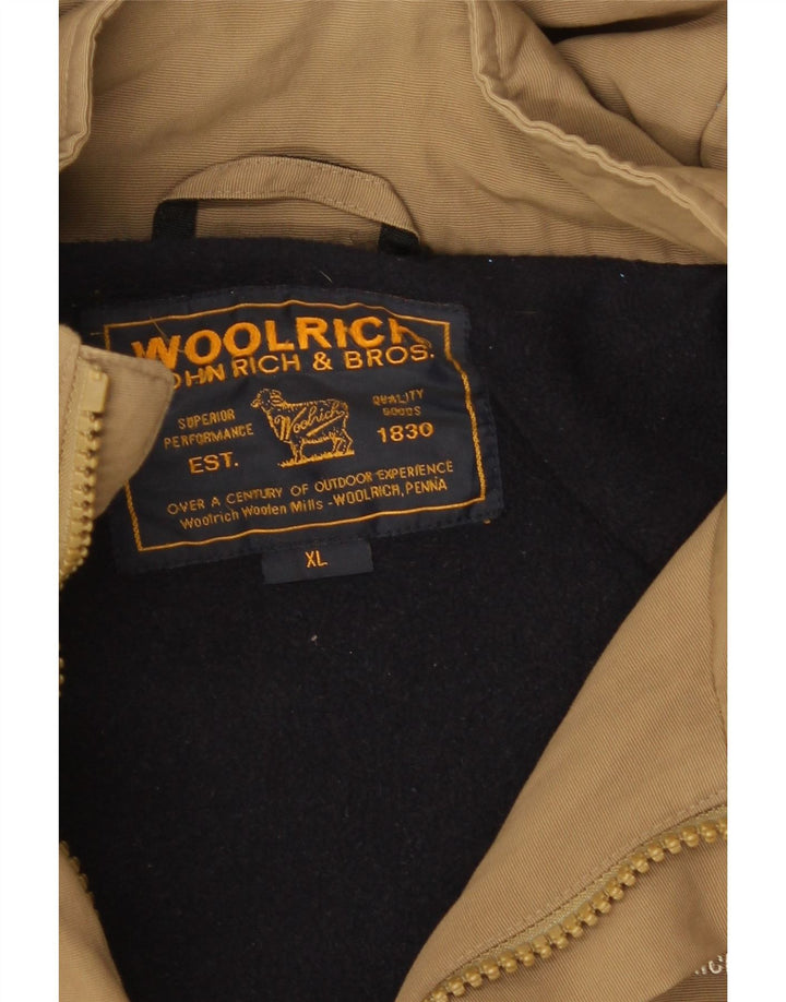 Woolrich Veste utilitaire à capuche pour homme UK 42 XL Marron