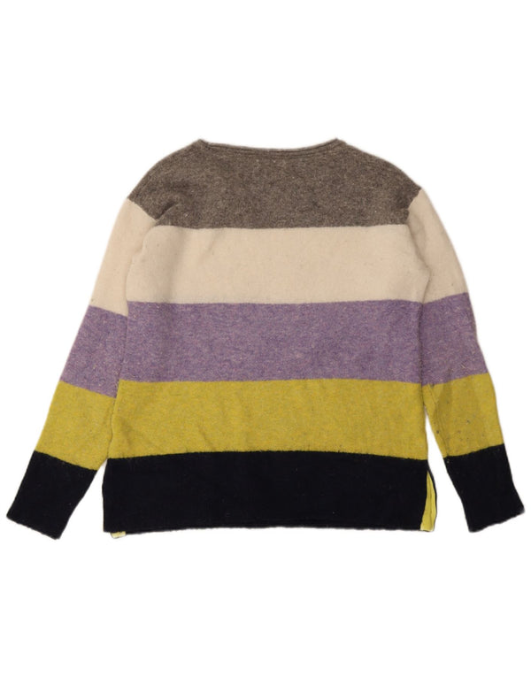 Pull White Stuff Femme Col Bateau UK 12 Moyen Multicolore