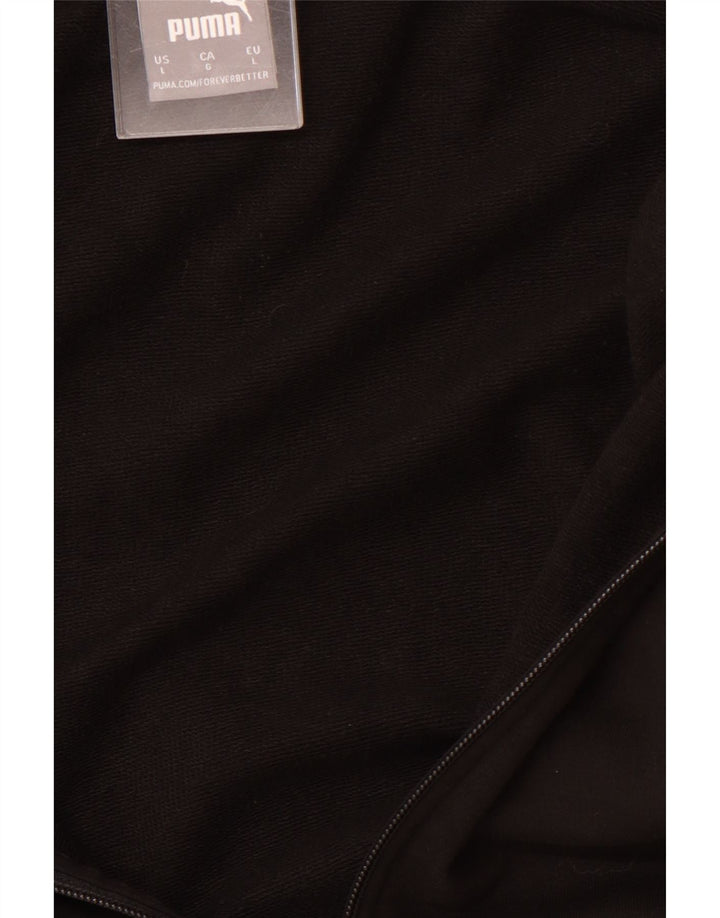 PUMA Veste de survêtement graphique pour hommes, grand, noir