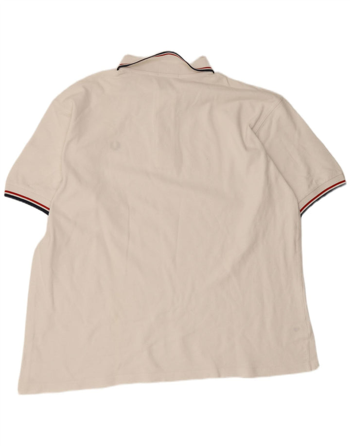 Fred Perry Polo Homme XL Blanc Coton