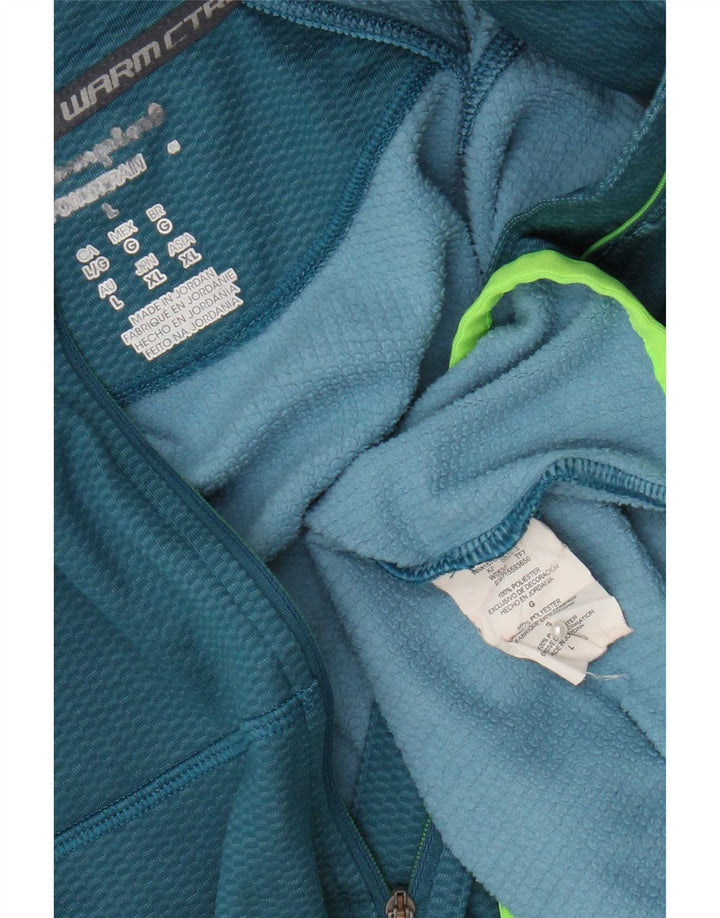Champion Haut de survêtement à col zippé pour hommes, grand bleu, polyester