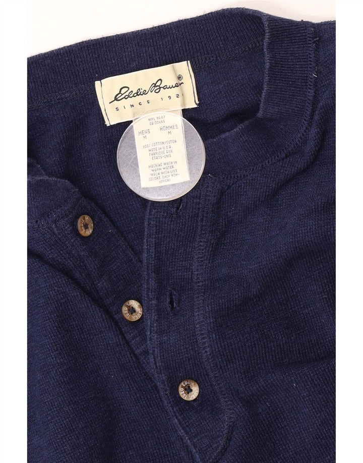 Eddie Bauer Haut ample à manches longues pour homme en coton bleu marine moyen
